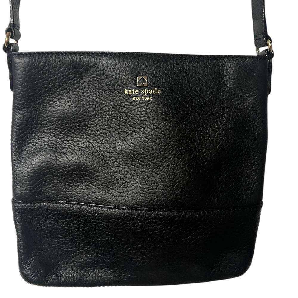 Kate Spade Southport Avenue Cora Crossbody Black Leather Bag